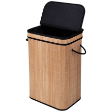 Bambusowy kosz na pranie 72L naturalny BAMBOO